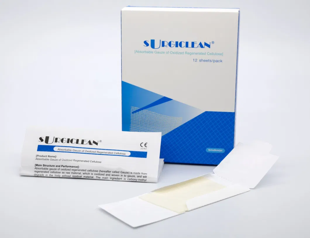 Various Surgical Procedures Wound Care Bandage Absorbable Hemostatic Gauze for Hemostasis