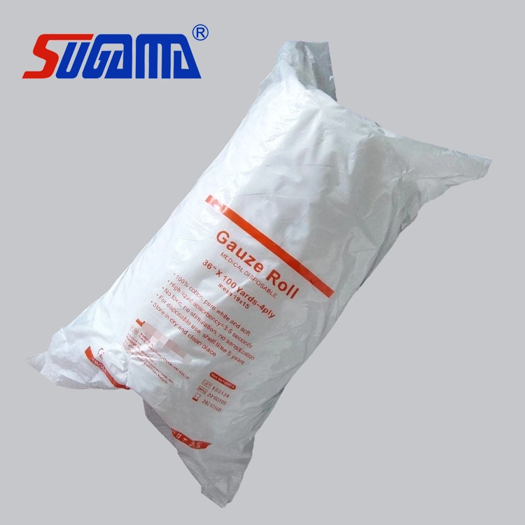 Medical High Quality Absorbent Cotton Gauze Roll