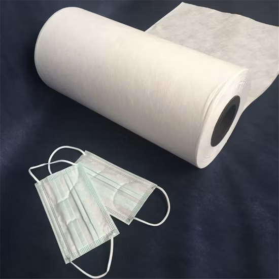熱い販売 25GSM 175 ミリメートルメルトブローン 100% PP Bfe95 + メルトブローン不織布フェイスマスク不織布